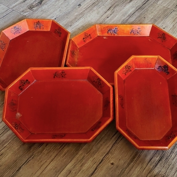 Set of Wooden Trays - Picture 3 of 7